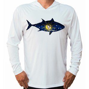 Conch Republic Flag Key West Florida Tuna Fishing T-Shirt Hood Sun UV Protection